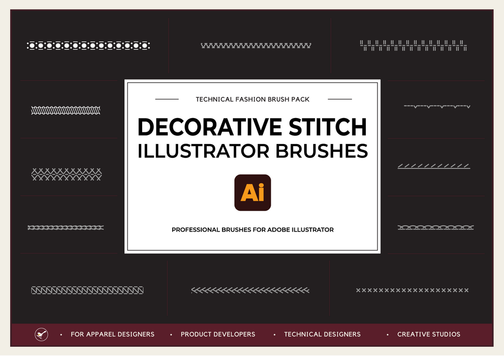 Decorative Stitch Illustrator Brushes