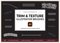 Trim and Texture Illustrator Brushes
