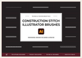 Construction Stitch Illustrator Brushes – 14 Brush Pack