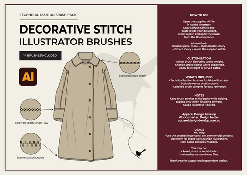 Decorative Stitch Illustrator Brushes