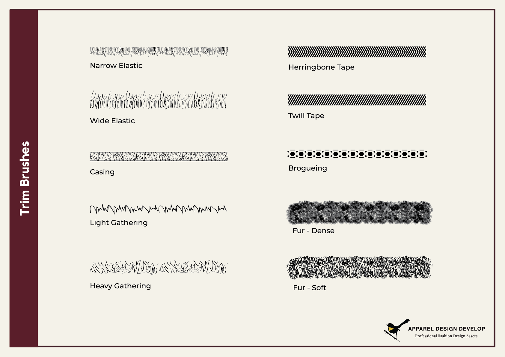 B001 Technical Fashion Brush Pack